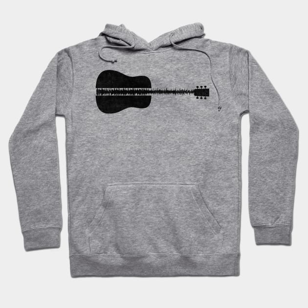 Sound Wave Guitar Hoodie by Bododobird